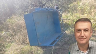 Bursa'nın Orhangazi ilçesinde bir bir zeytin tarlası içinde meydana gelen