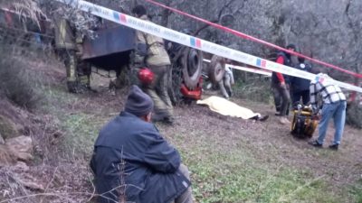 Bursa’nın Orhangazi ilçesinde meydana gelen olayda kullandığı traktörün devrilmesi sonucu