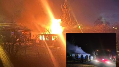Bursa'nın Orhangazi ilçesinde meydana gelen olayda, bir hayvan çiftliği içinde