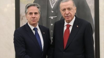 Cumhurbaşkanı Recep Tayyip Erdoğan, ABD Dışişleri Bakanı Antony Blinken'ı kabul
