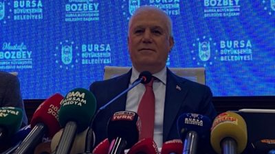 Bursa Büyükşehir Belediye Başkanı Mustafa Bozbey, Yıl Sonu Değerlendirme Toplantısı'nda,