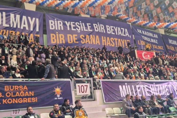 Bursalılar, AK Parti 8. Olağan İl Kongresi için Bursa'ya gelen