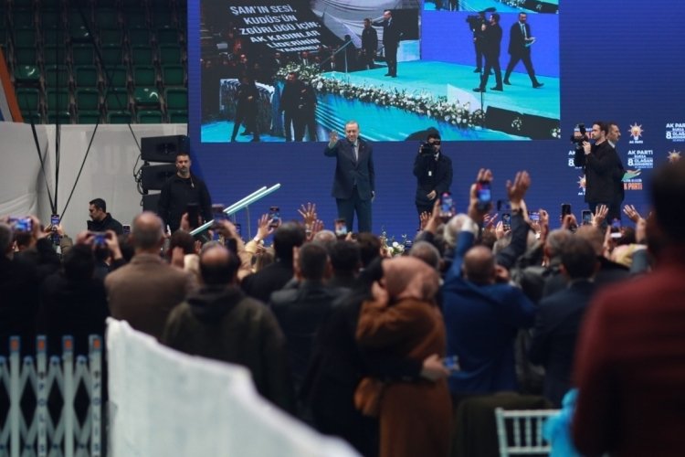 Cumhurbaşkanı Recep Tayyip Erdoğan, AK Parti Bursa İl Başkanlığı'nın 8.