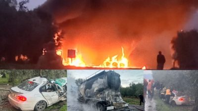 Bursa'da, Orhangazi - İznik yolu üzerinde meydana gelen feci trafik