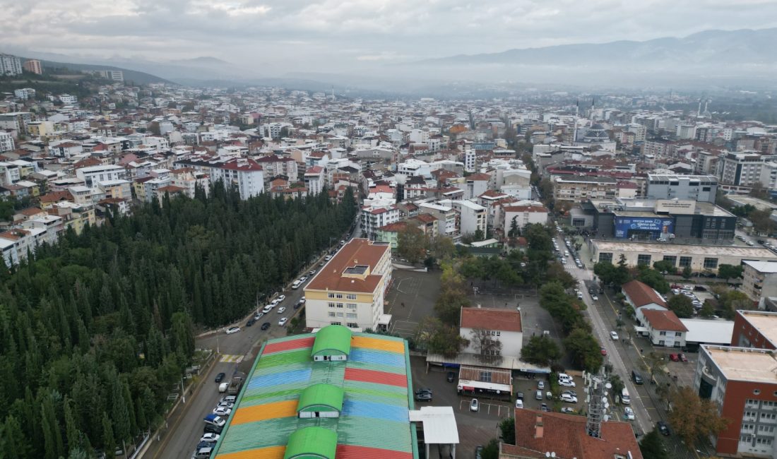 Bursa'nın en yüksek deprem riski taşıyan ve  gerek nüfus bakımından