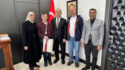 Antalya'da düzenlenen Türkiye Engelliler Masa Tenisi Şampiyonasında İlçemiz Saadet Öcalgiray