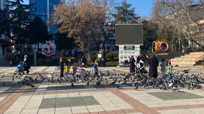 Orhangazi'de günlerdir devam eden soğuk ve yağışlı havanın ardından, güneşin