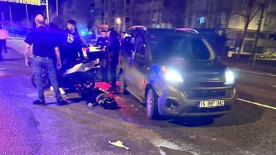 Bursa'nın Orhangazi ilçesinde meydana gelen trafik kazasında, ana yol üzerinden