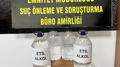 Bursa'nın Yenişehir ilçesinde bir adrese yapılan baskında çok miktarda etil