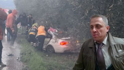Bursa'da, Orhangazi İznik yolu üzerinde dün sabah saatlerinde meydana gelen