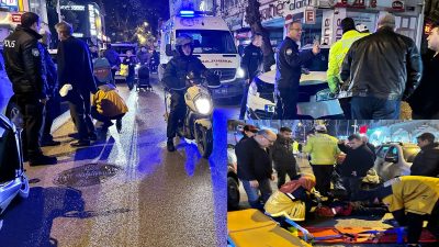 Bursa'nın Orhangazi ilçesinde meydana gelen trafik kazasında, moto kuryenin kullandığı