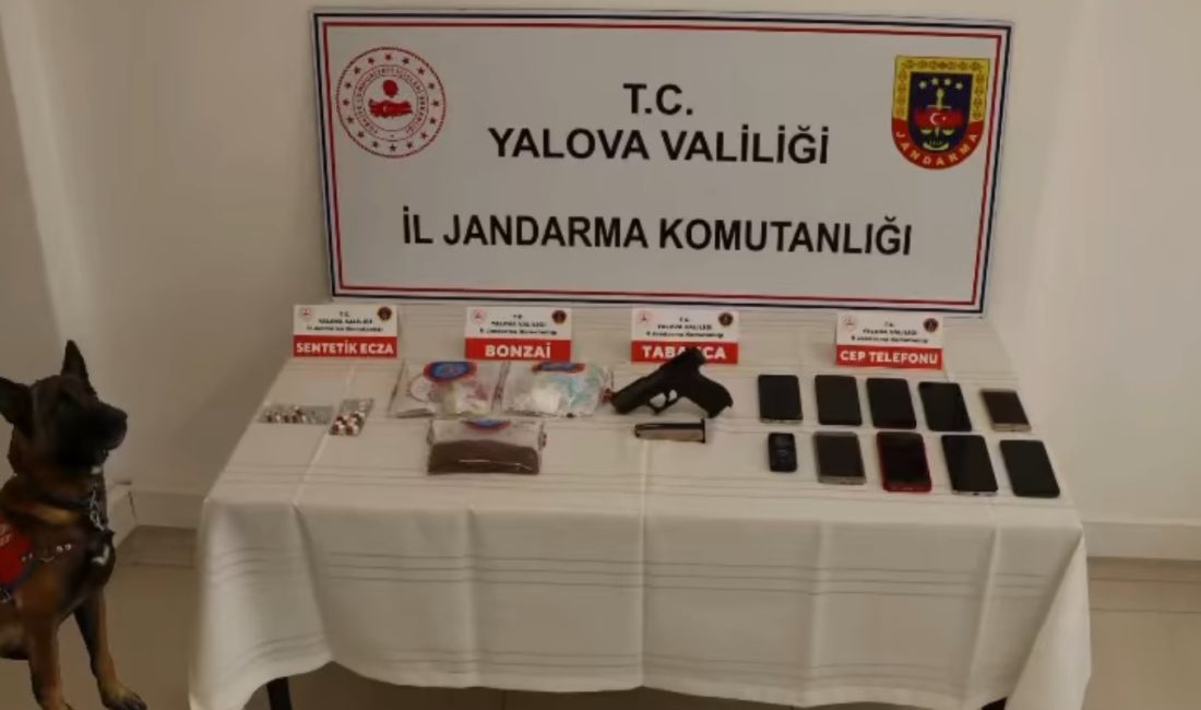 Yalova İl Jandarma Komutanlığı tarafından, uyuşturucu madde imalatı ve ticareti