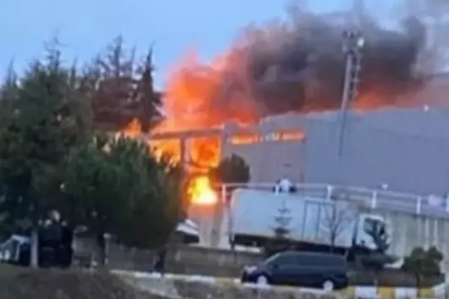 Balıkesir'in merkez Karesi ilçesinde patlayıcı üretilen fabrikada meydana gelen patlama