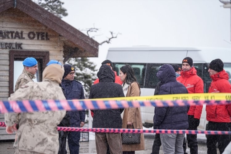 Bolu Kartalkaya Kayak Merkezi'ndeki Grand Kartal Otel'de çıkan yangına ilişkin