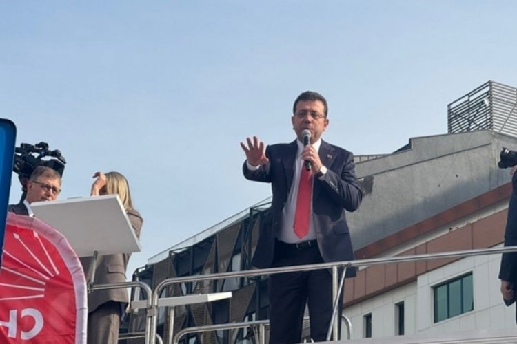 İstanbul Büyükşehir Belediye (İBB) Başkanı Ekrem İmamoğlu, Çağlayan'daki İstanbul Adliyesi'nde