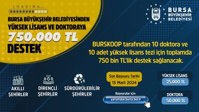 Bursa Büyükşehir Belediyesi’nin lisansüstü öğrencilere yönelik olarak hayata geçirdiği ‘Lisansüstü