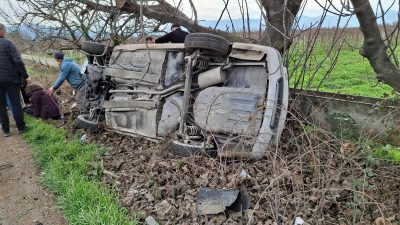 Bursa'da Orhangazi - İznik yolu üzerinde meydana gelen trafik kazasında