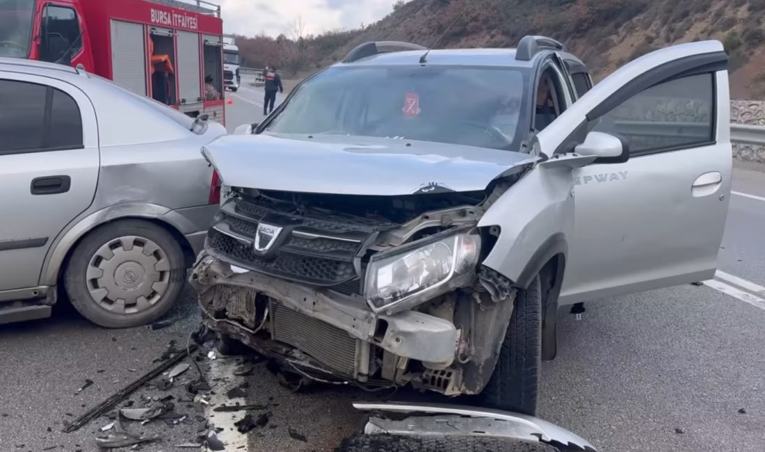 Bursa'da,  İznik - Yenişehir yolu üzerinde meydana gelen trafik kazasında
