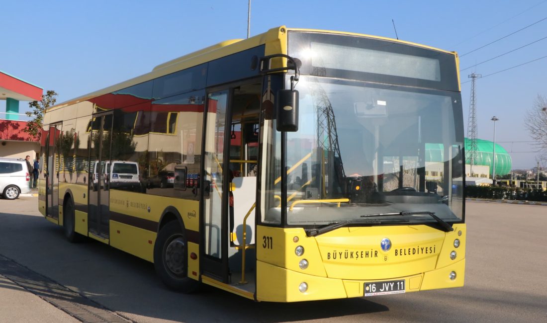 Bursa Büyükşehir Belediyesi, ulaşım şirketi BURULAŞ aracılığıyla 2024 yılında şehir