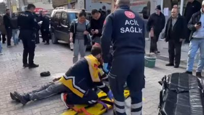 Bursa'nın İznik ilçesinde meydana gelen olayda, bir şahıs kendini binanın