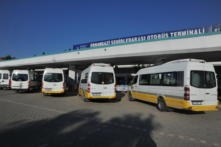 Bursa'nın Orhangazi ilçesinde, Bursa, İznik ve Yalova'ya yolcu taşımacılığı yapan