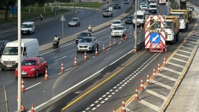 Kara yollarının yapım, bakım ve onarım çalışmaları sürdürülen kesimlerinde yavaş