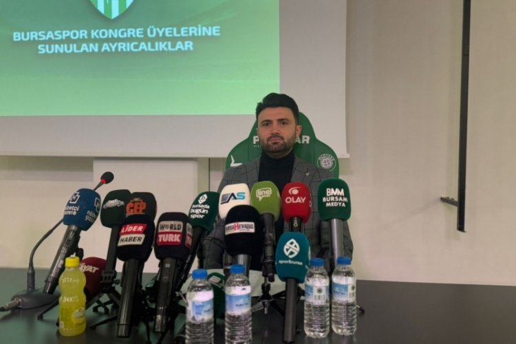 Bursaspor Başkanı Enes Çelik, üyelik ve kombine kampanyaları hakkında basın