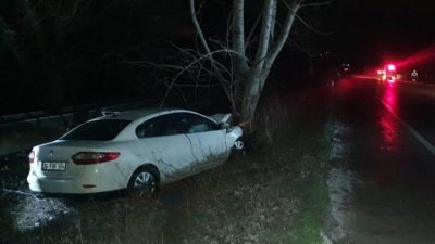 Bursa'nın Orhangazi ilçesinde sabaha karşı saatlerde meydana gelen trafik kazasında,