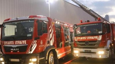 İstanbul Esenler'de yangına müdahale sırasında yüksekten düşerek ağır yaralanan itfaiye