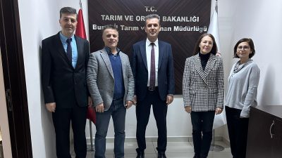 Bursa Büyükşehir Belediyesi yöneticileri, tarımsal faaliyet gösteren kurumların birbiriyle uyumlu