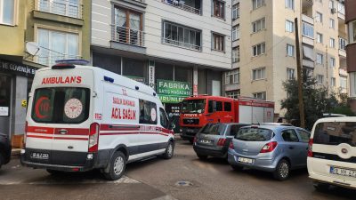 Bursa'nın Orhangazi ilçesinde meydana gelen olayda, bir apartmandan yoğun gaz