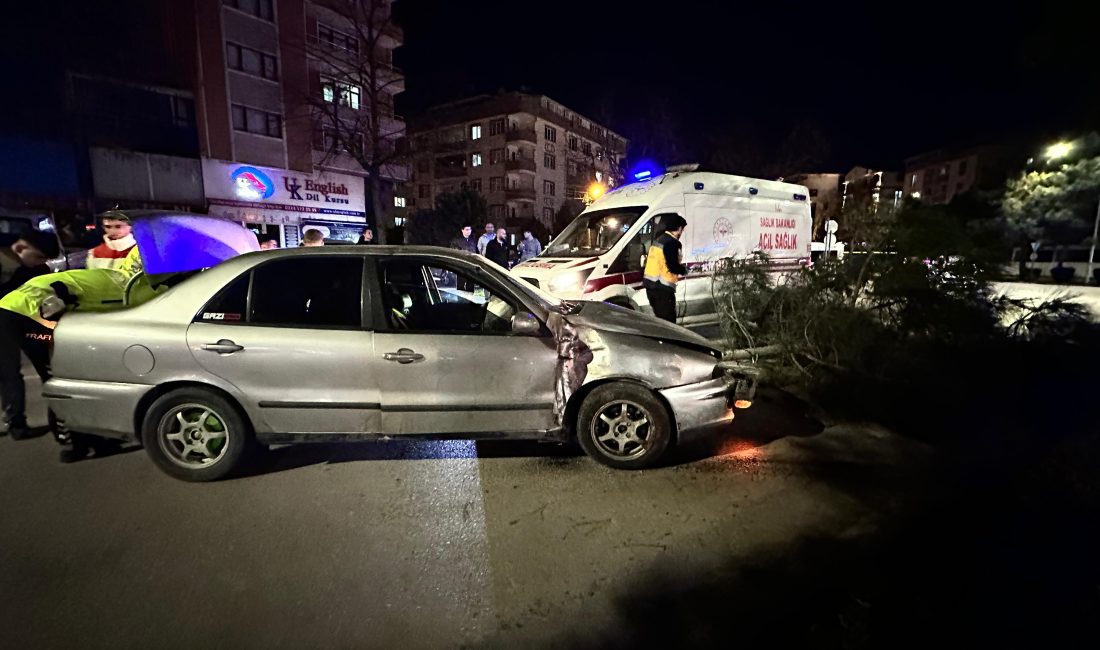 Bursa'nın Orhangazi ilçesinde meydana gelen trafik kazasında kontrolden çıkan otomobil,