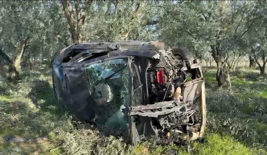 Bursa'da, Orhangazi-İznik karayolu üzerinde meydana gelen trafik kazasında kontrolden çıkan