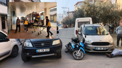 Bursa'nın Orhangazi ilçesinde meydana gelen trafik kazasında kamyonet ile çarpışan