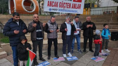 Anadolu Gençlik Derneği (AGD) Orhangazi Şubesi, İsrail'in Gazze'ye yönelik devam