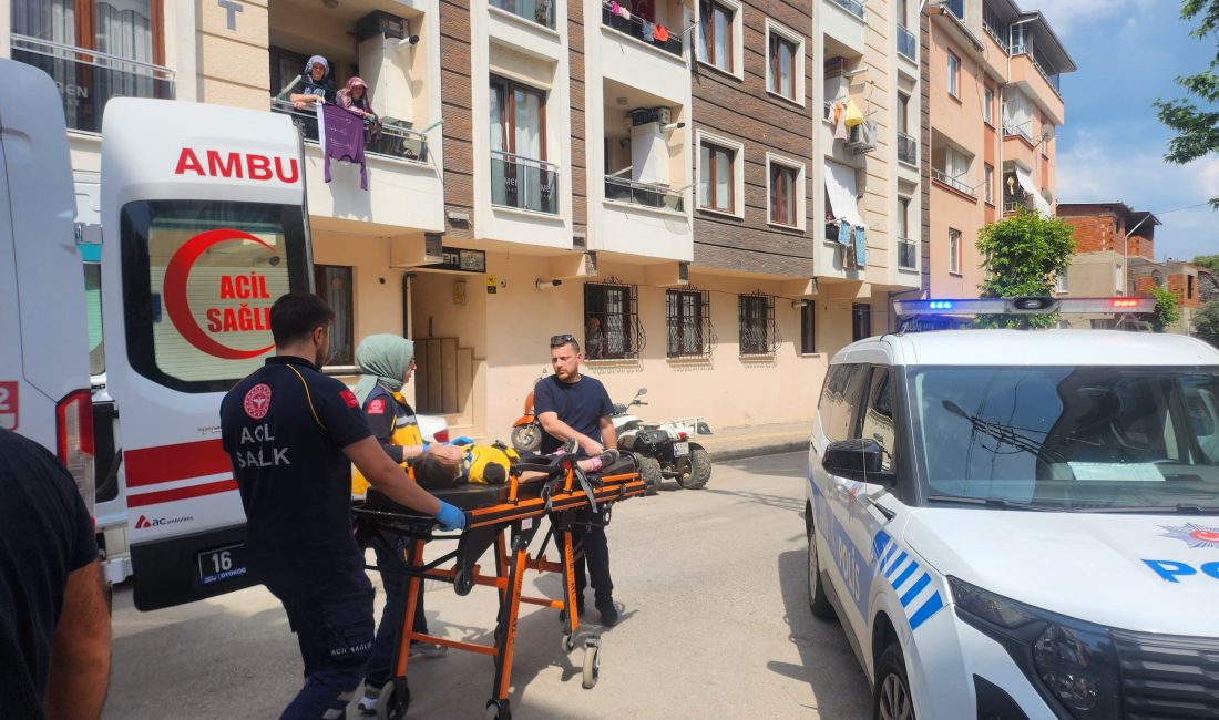 Bursa'nın Orhangazi ilçesinde meydana gelen olayda, bir anda yola çıkan