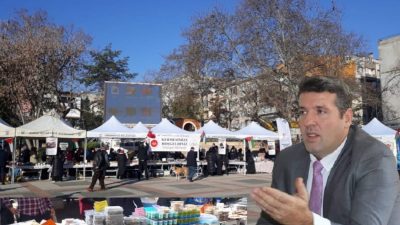 Bursa'nın Orhangazi ilçesinde Esnaf ve Sanatkarlar Odası Başkanı Turgay Durmuş,