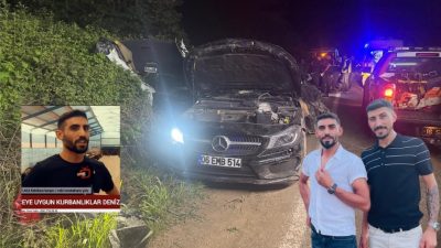 Bursa'nın Orhangazi ilçesinde gece saatlerinde meydana gelen trafik kazasında aynı