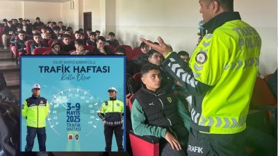 Bursa'nın Orhangazi ilçesinde 3-9 Mayıs  Trafik Haftası kapsamında, ilçe Emniyet