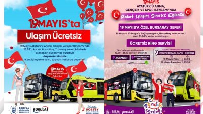 Bursa Büyükşehir Belediyesi, vatandaşların tören ve kutlamalara kolaylıkla ulaşabilmesi amacıyla
