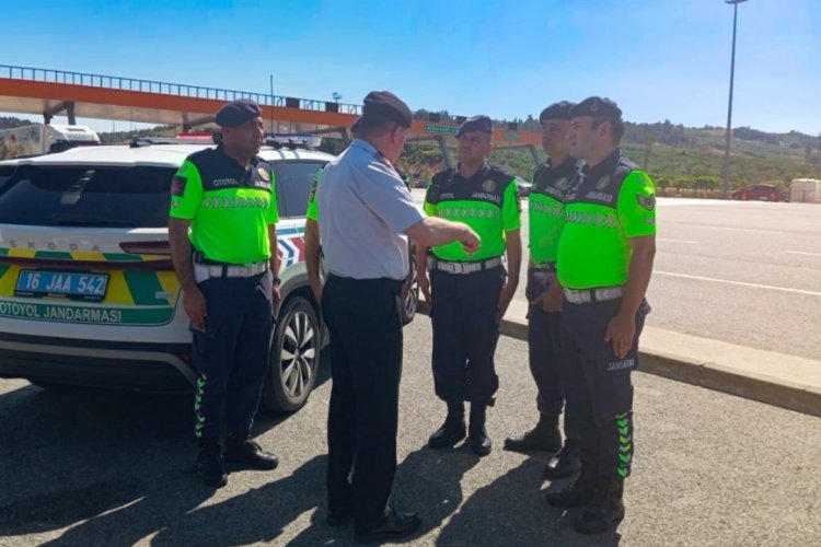 Bursa İl Jandarma Komutanlığı, Kurban Bayramı öncesinde trafik güvenliğini sağlamak