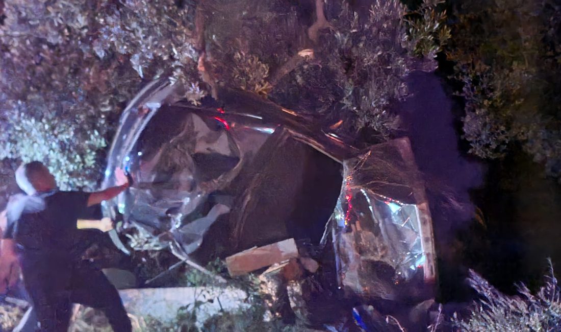 Bursa'da, Orhangazi - İznik yolunda meydana gelen trafik kazasında sürücünün