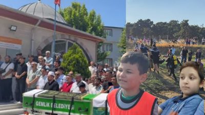 Bursa’nın Orhangazi ilçesinde dün öğlen saatlerinde girdikleri İznik Gölü’nde gözden