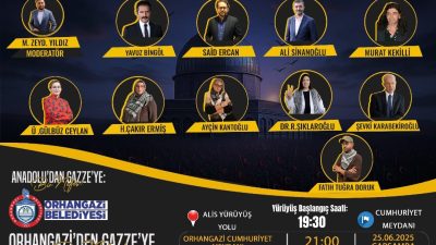 Bursa'nın Orhangazi ilçesinde Anadolu Gazze’den bir nefes platformu tarafından, Gazze’de