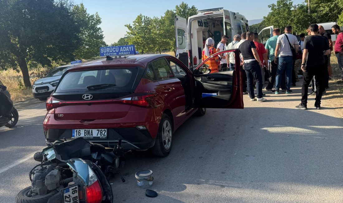 Bursa'nın Orhangazi ilçesinde İznik gölü bölgesinde meydana gelen trafik kazasında