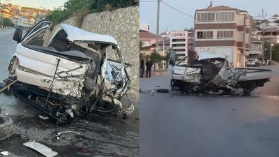 Bursa'da, Orhangazi - İznik yolu Boyalıca Mahallesi'nde meydana gelen trafik