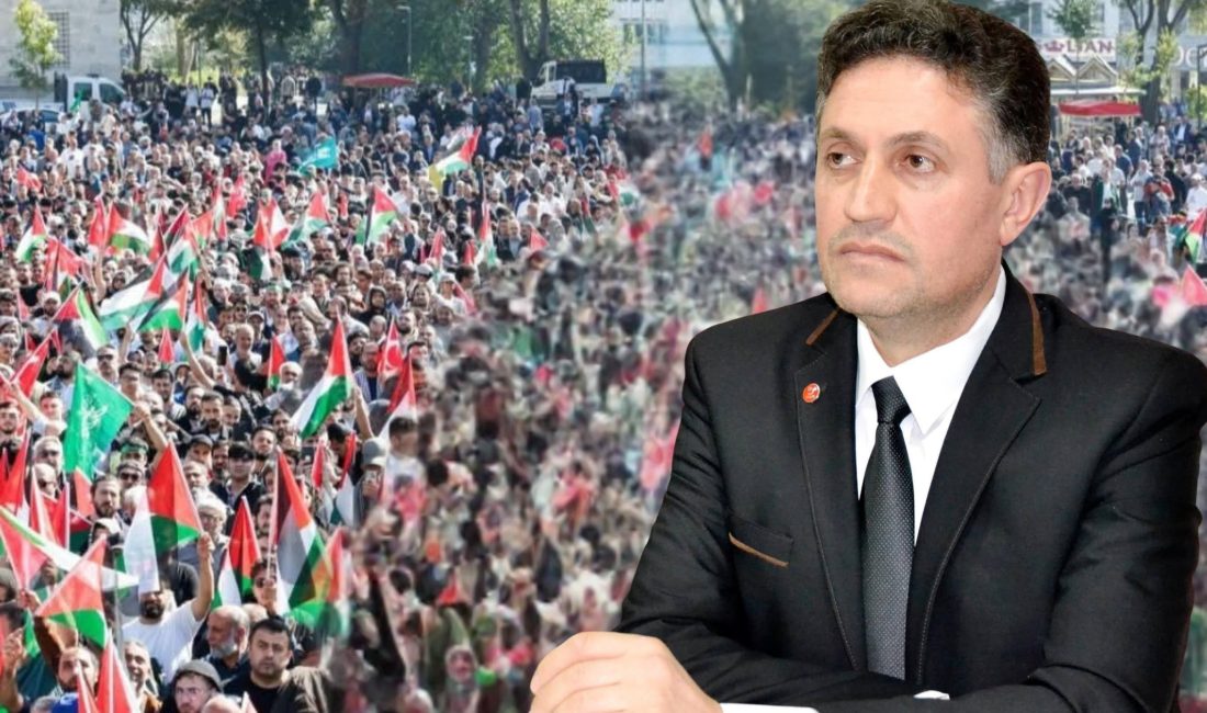 Saadet Partisi, İsrail'in Gazze'ye yönelik saldırılarını protesto etmek için 15