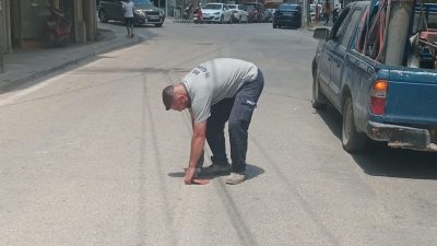 Bursa'nın Orhangazi ilçesinde zamanla kırılarak sadece bağlantı yeri kalan ve