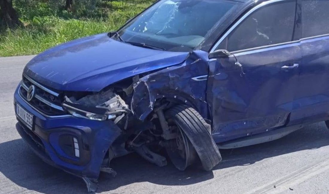 Bursa'da, Orhangazi - İznik yolu üzerinde meydana gelen trafik kazasında