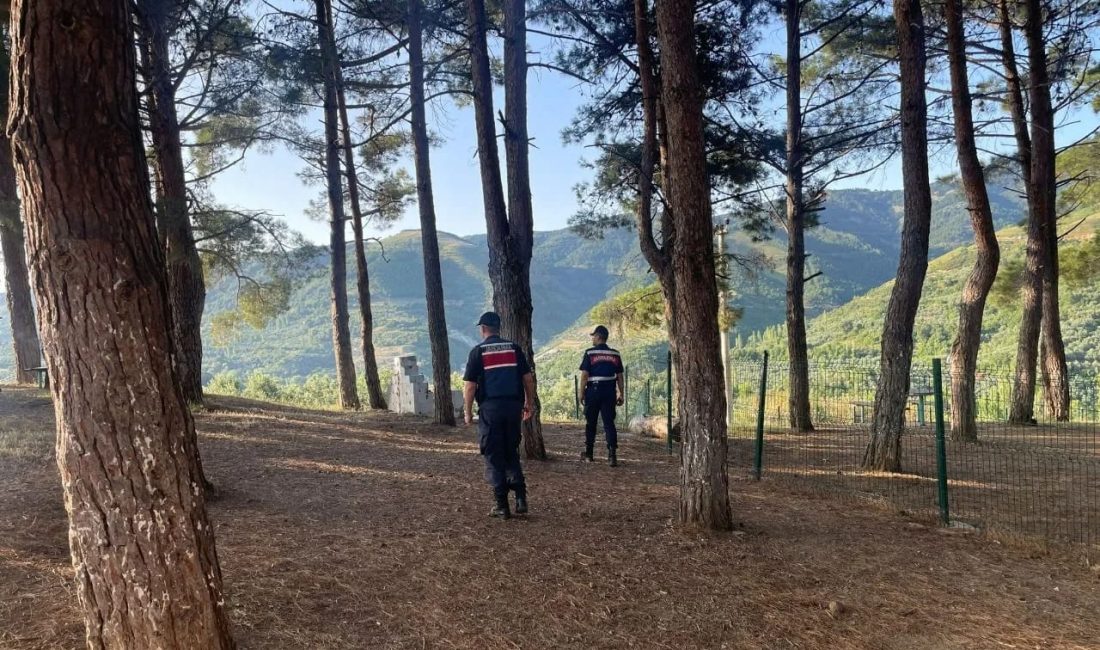 Orhangazi İlçe Jandarma Komutanlığına bağlı ekipler orman bölgelerinde olası yangın